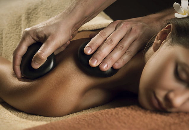 Massagem relaxante com pedras Clearance